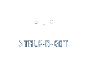 Talk-a-bot logo white